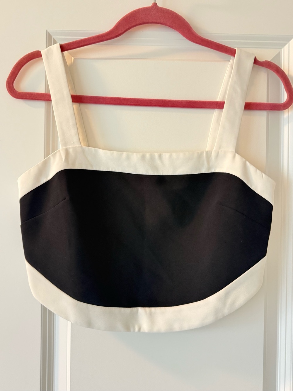 Amanda uprichard black white crop top, Small